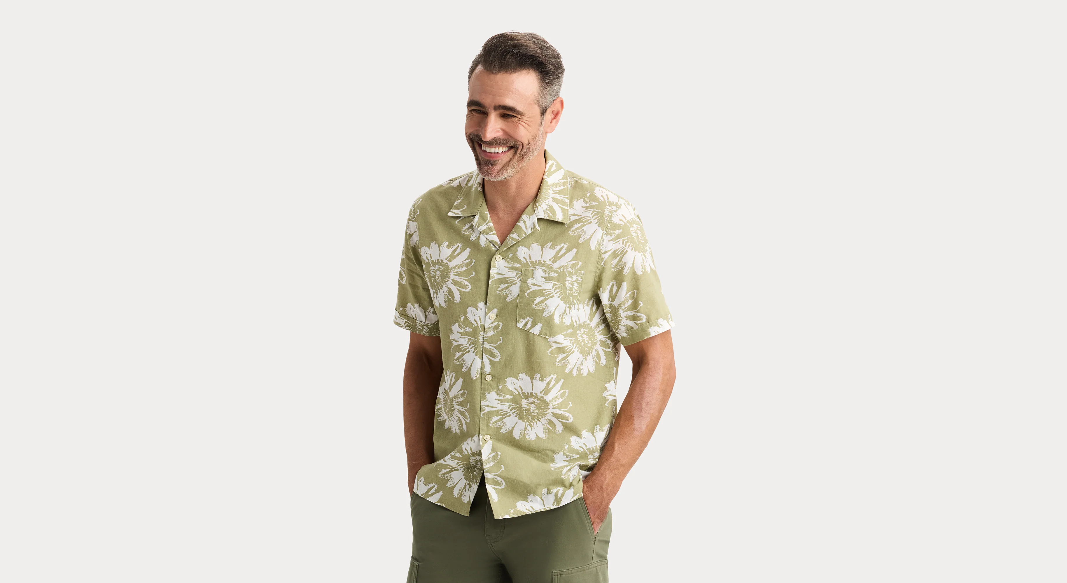 Camp Collar Shirt, Regular Fit - Image 3