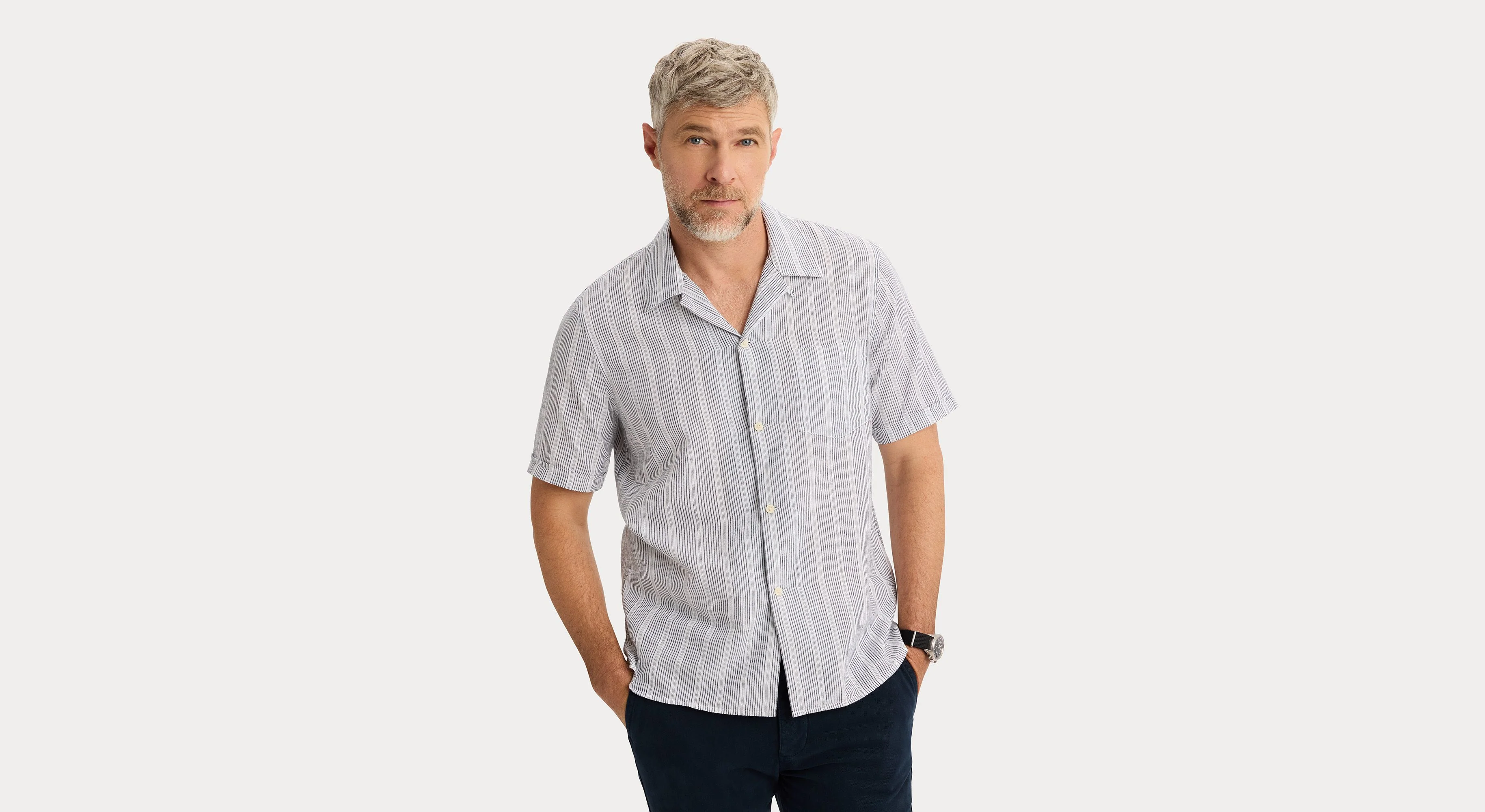 Camp Collar Shirt, Regular Fit - Image 3