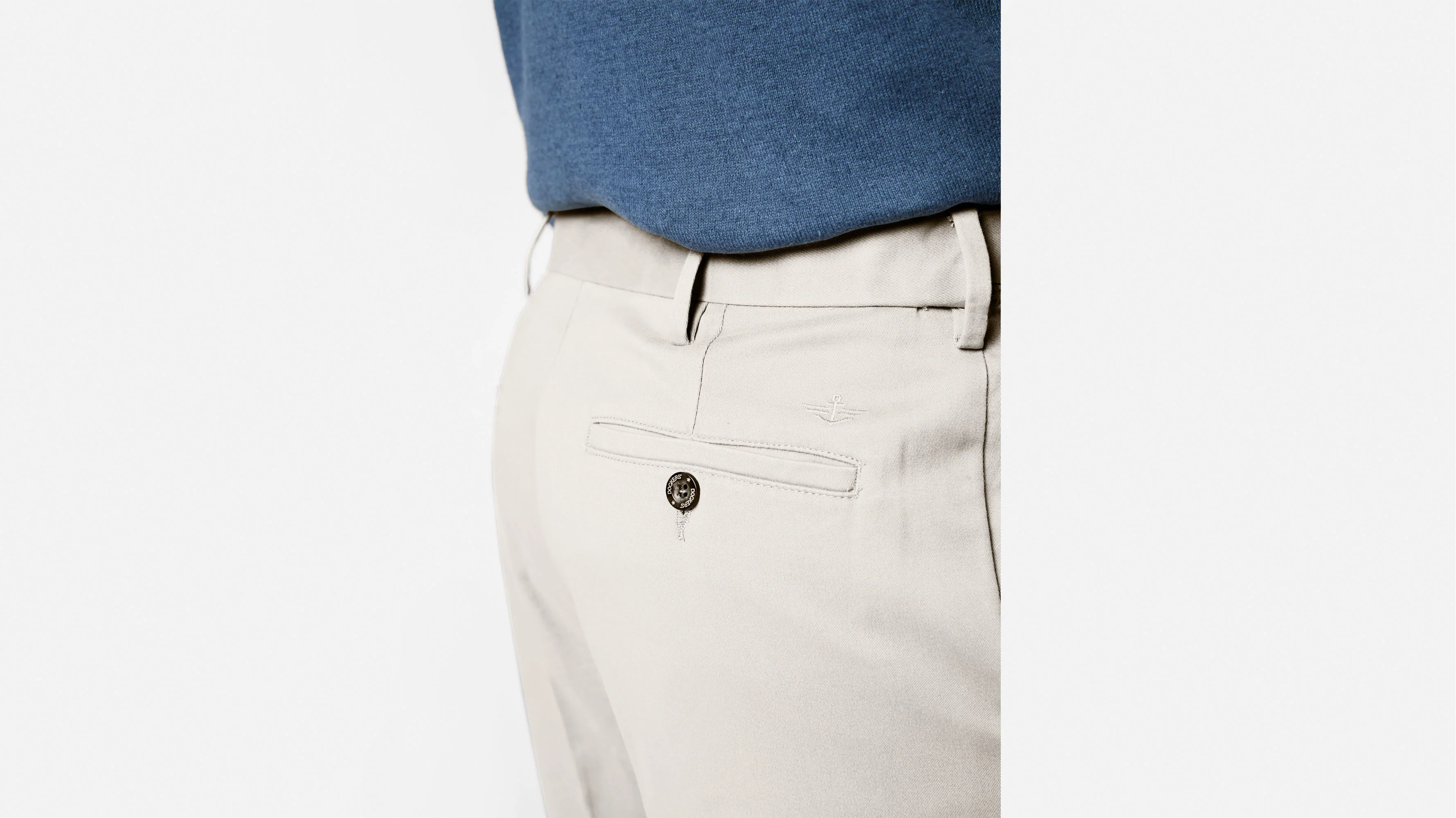 Comfort Khakis, Pleated, Relaxed Fit - Image 4