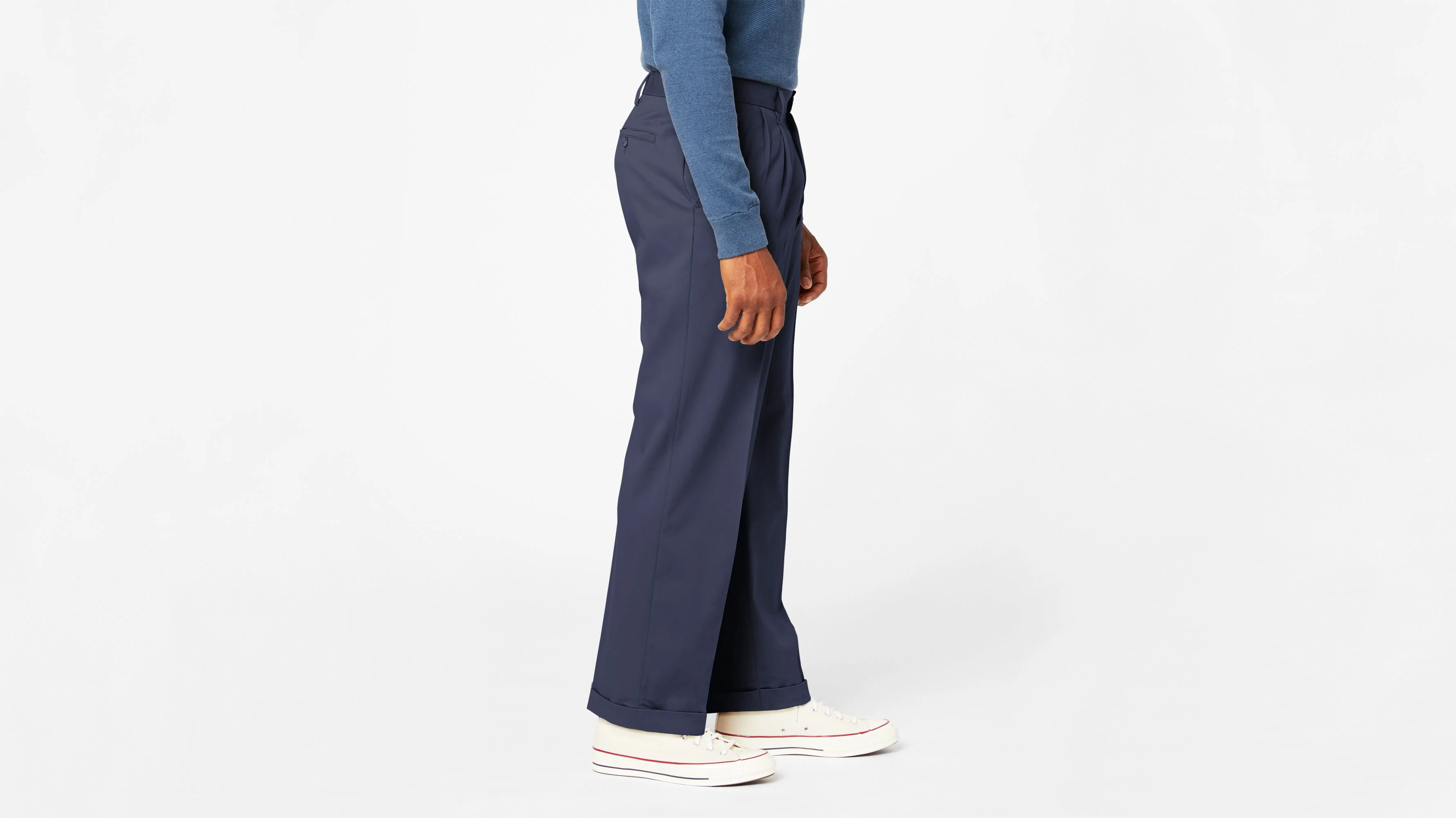 Comfort Khakis, Pleated, Relaxed Fit - Image 2