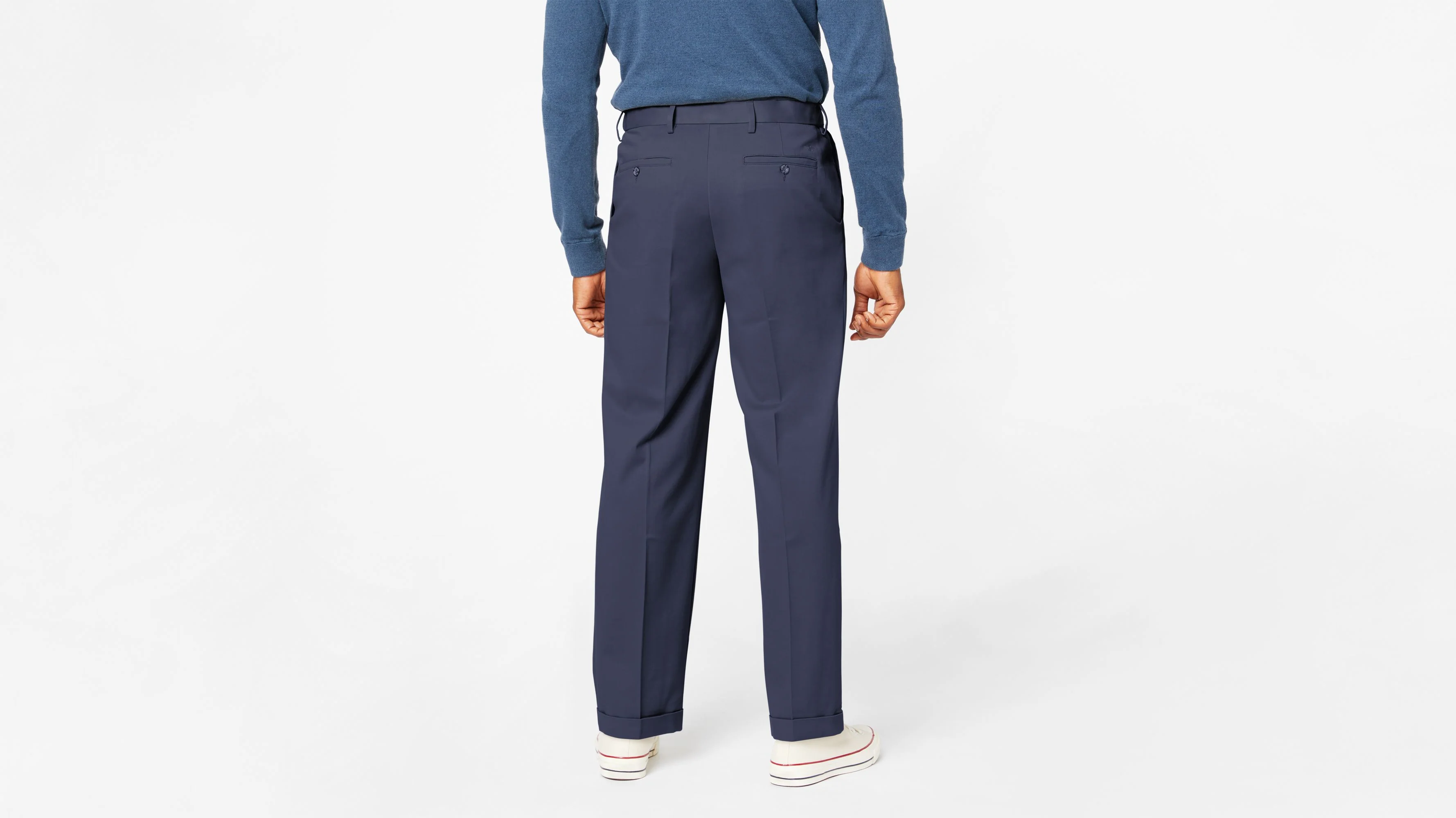 Comfort Khakis, Pleated, Relaxed Fit - Image 3