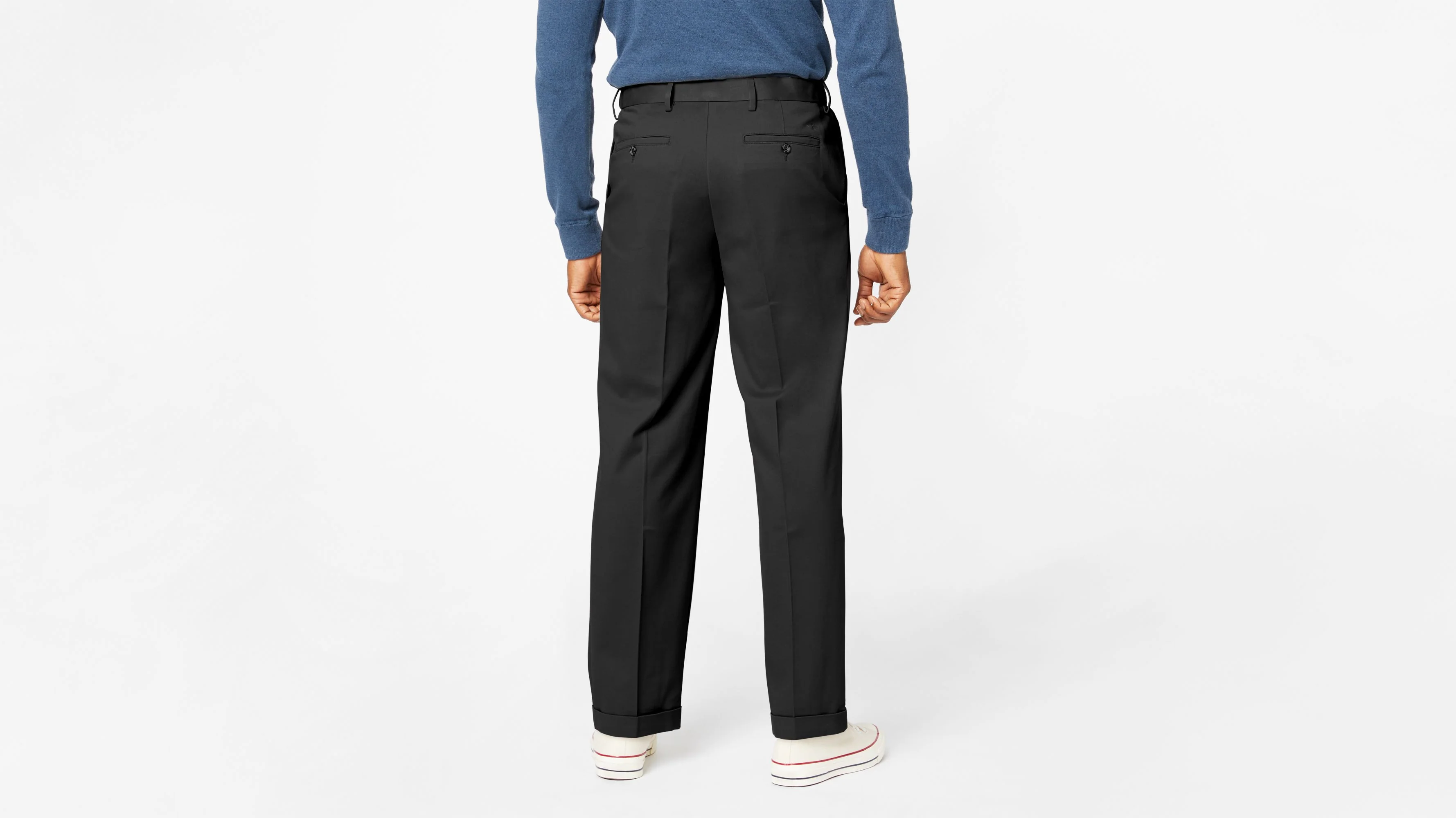 Comfort Khakis, Pleated, Relaxed Fit - Image 3