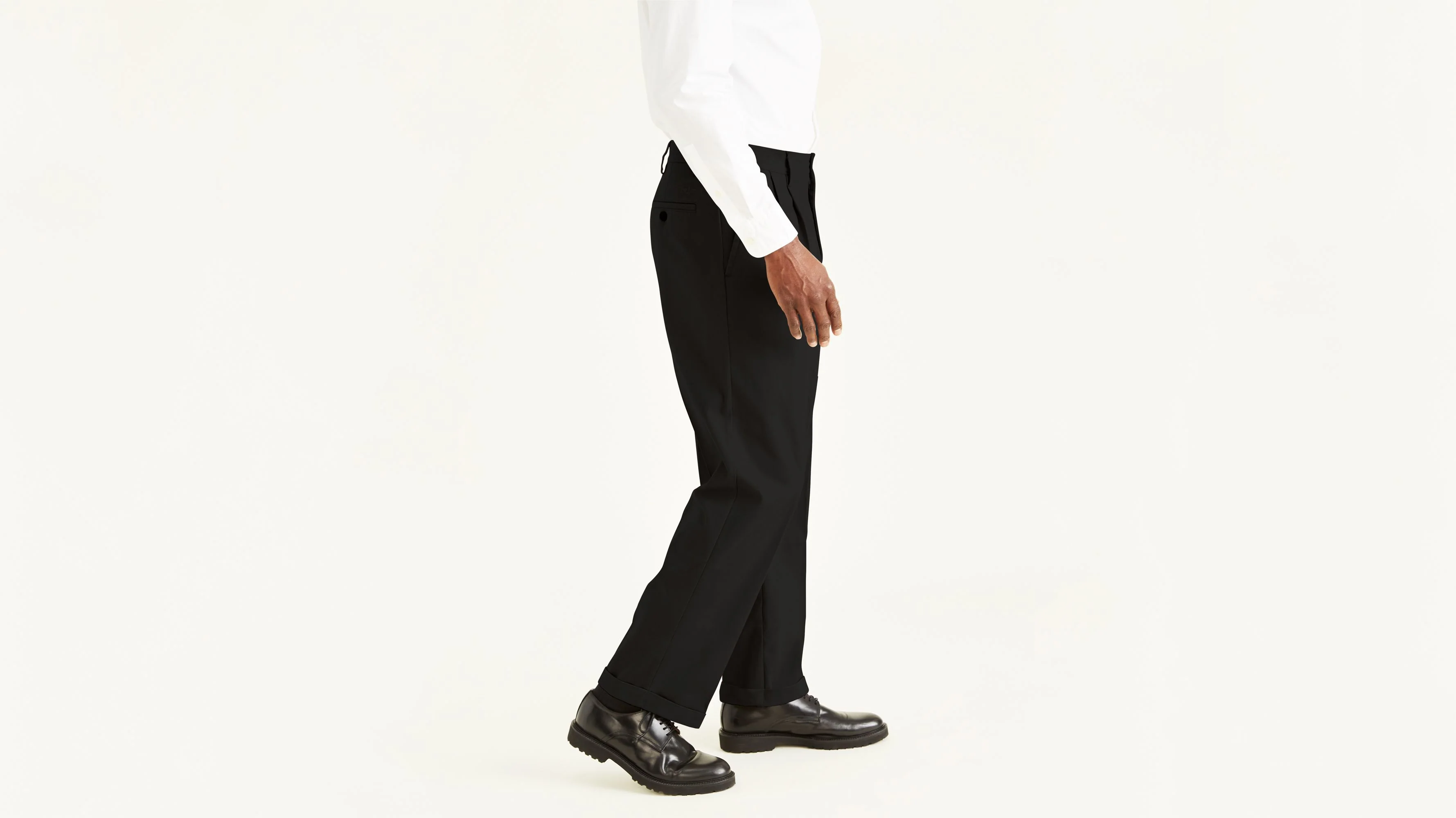 Easy Stretch Khakis, Pleated, Relaxed Fit - Image 3