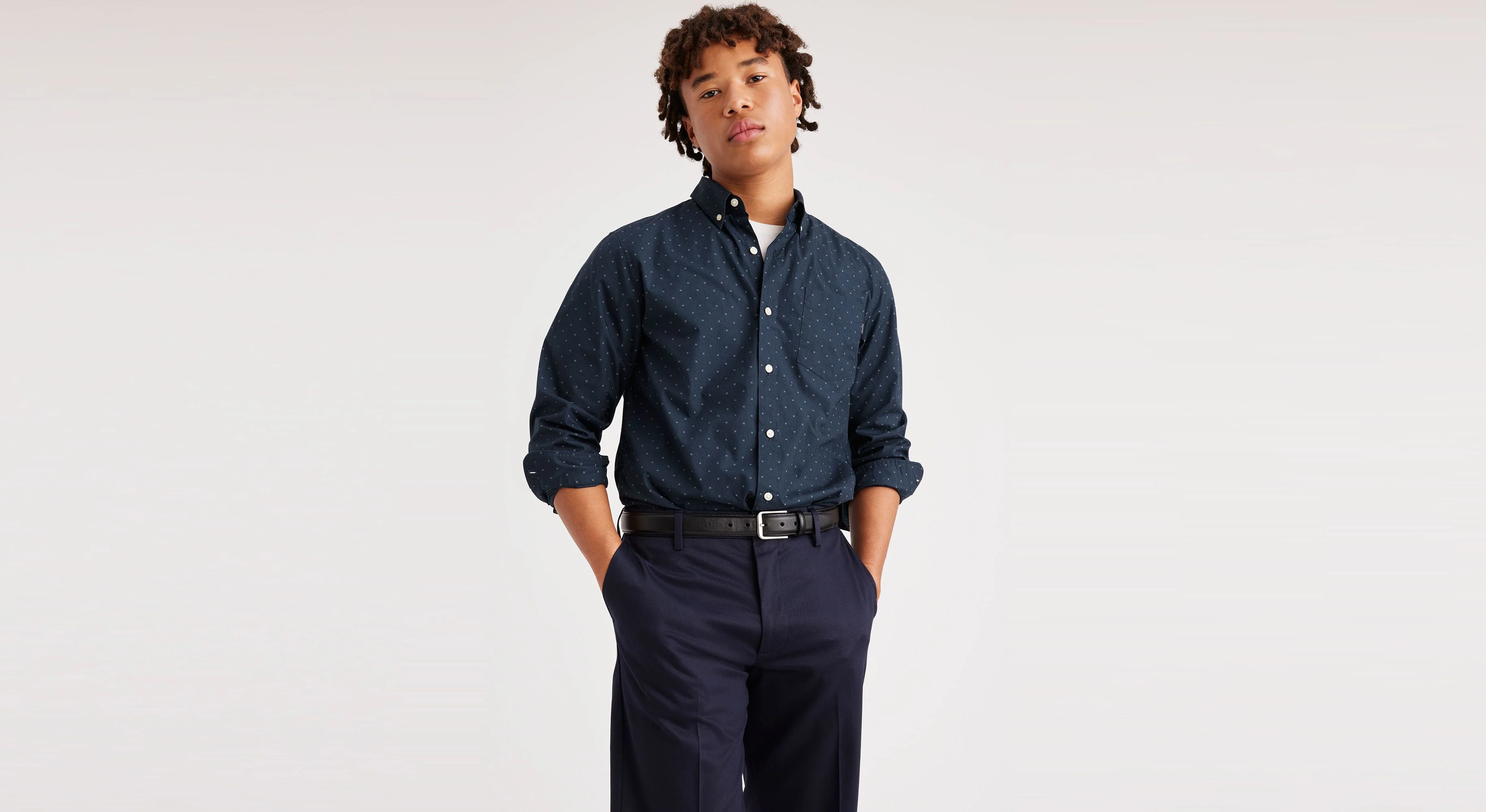 Essential Button-Up Shirt, Classic Fit - Image 3