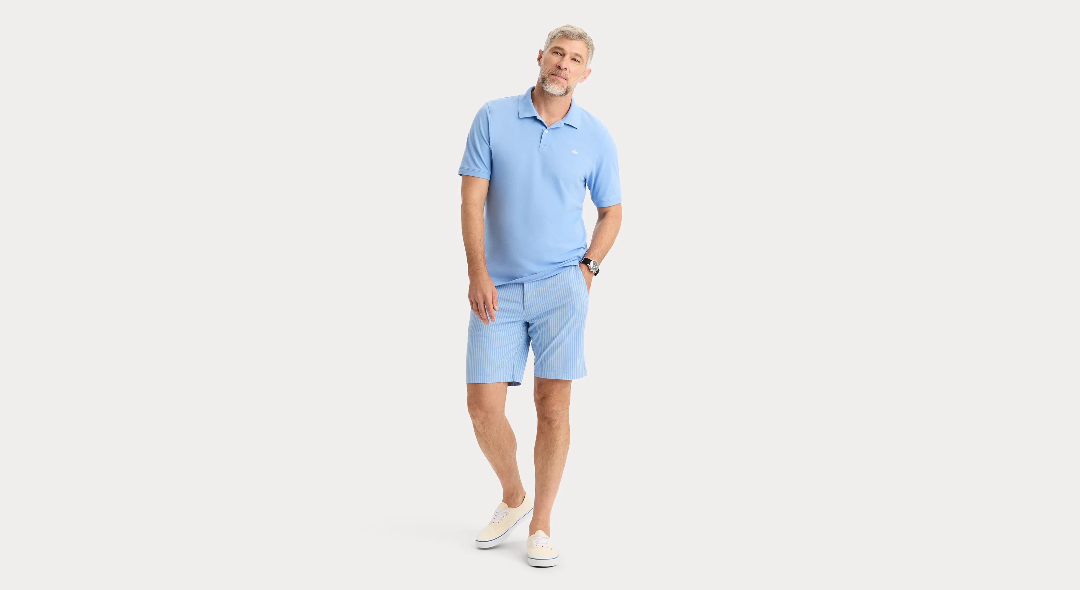 Rib Collar Polo, Slim Fit - Image 5