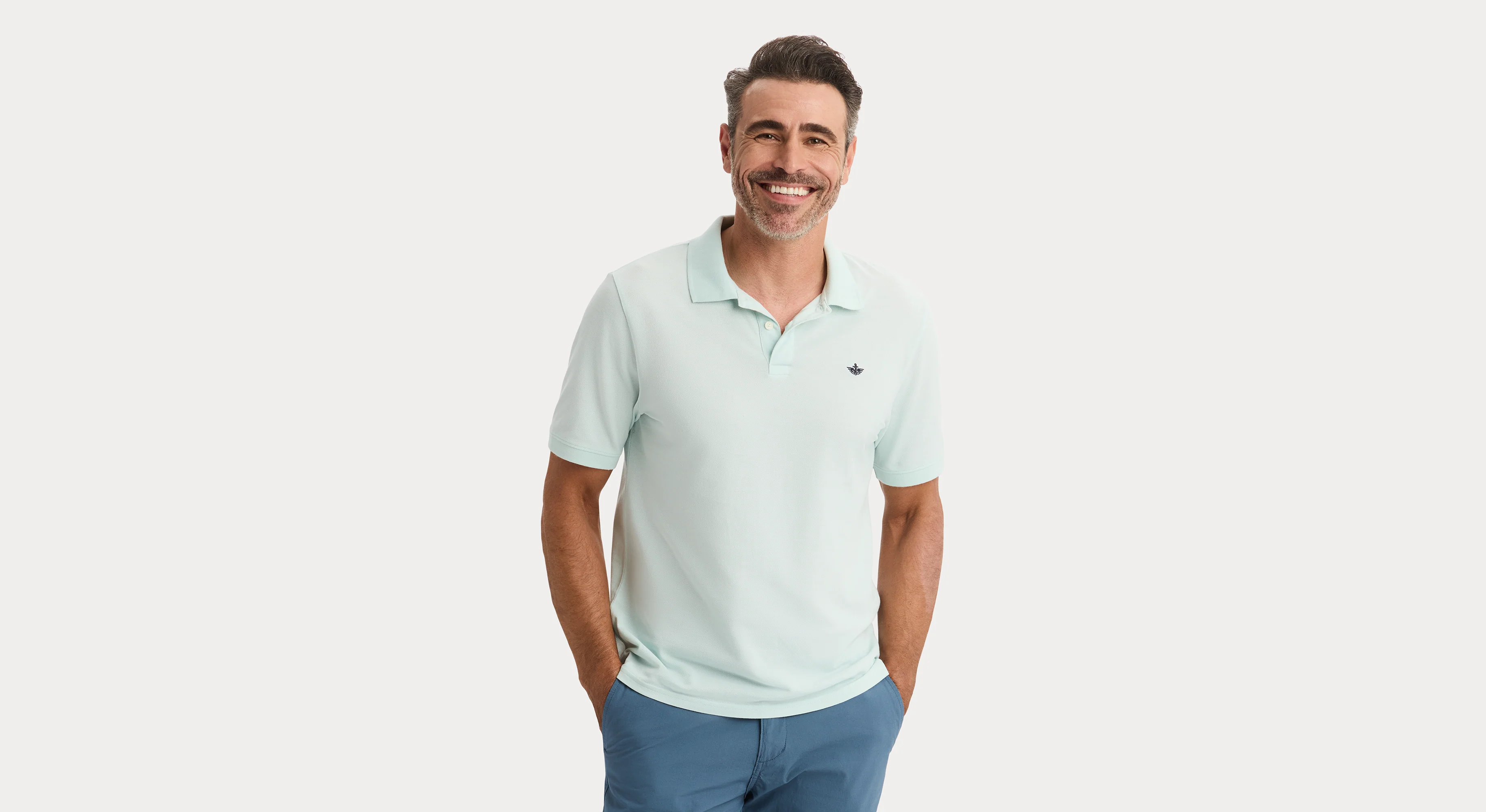 Rib Collar Polo, Slim Fit - Image 4