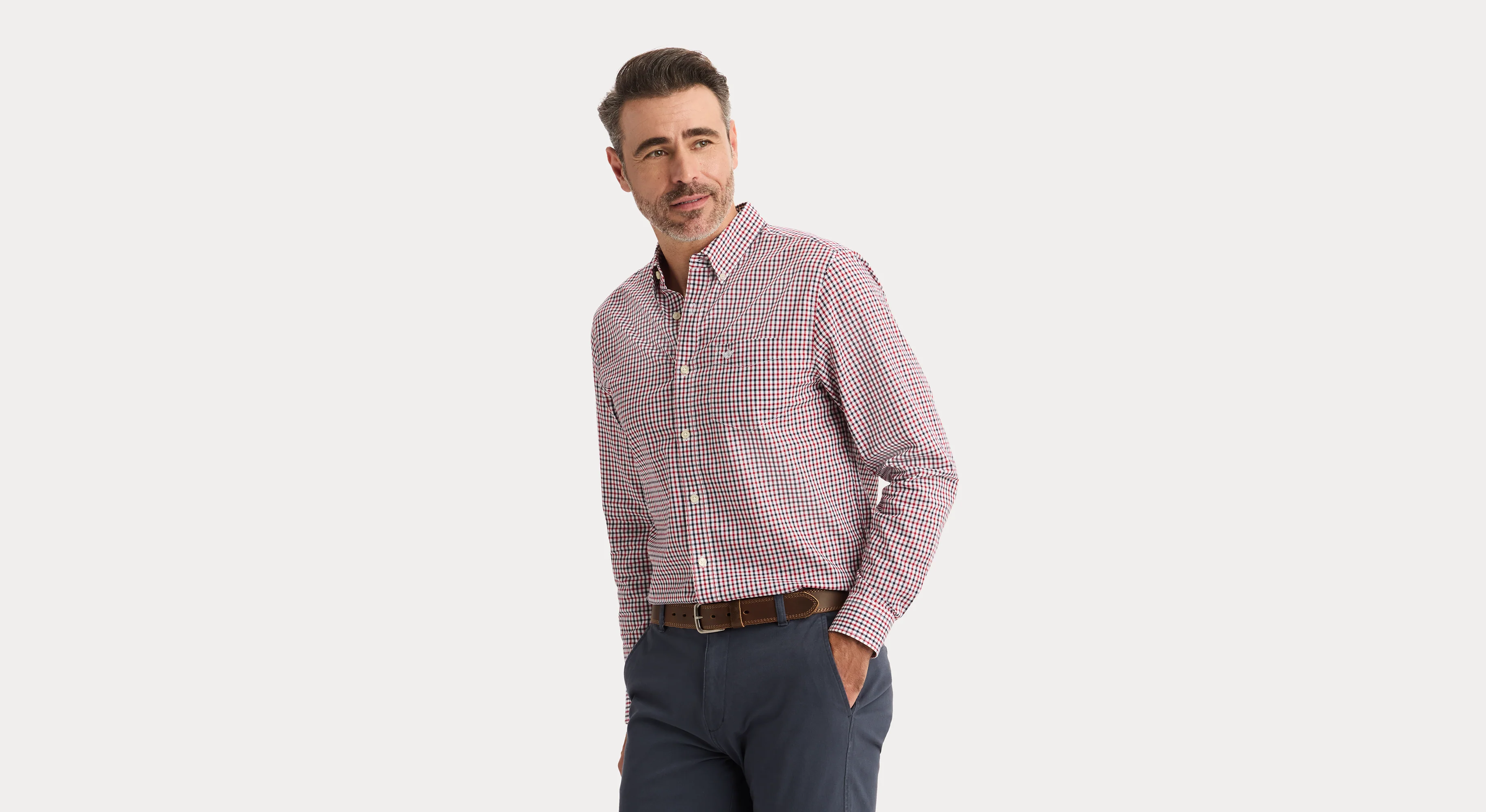 Signature Stain Defender Shirt, Classic Fit - Image 3
