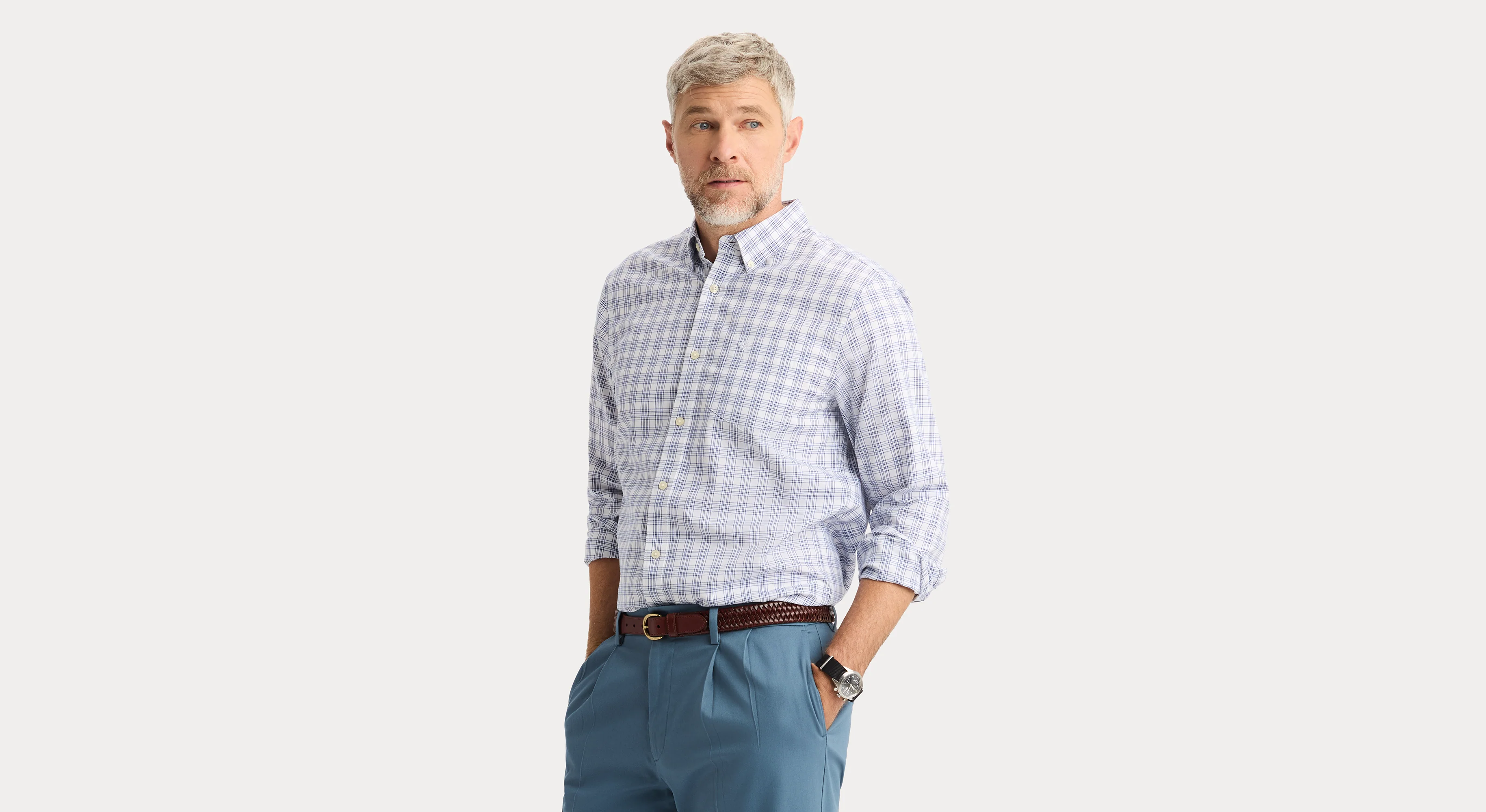 Signature Stain Defender Shirt, Classic Fit - Image 3